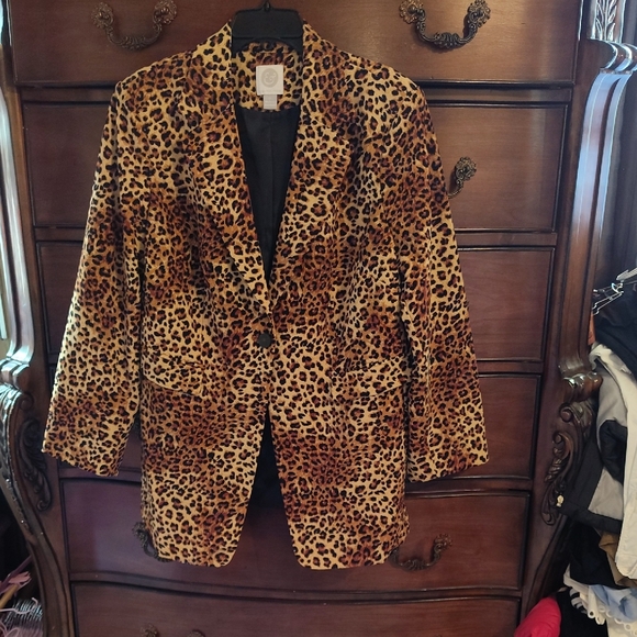 Kilburne & Finch Leopard Print Women's Blazer - Picture 1 of 7